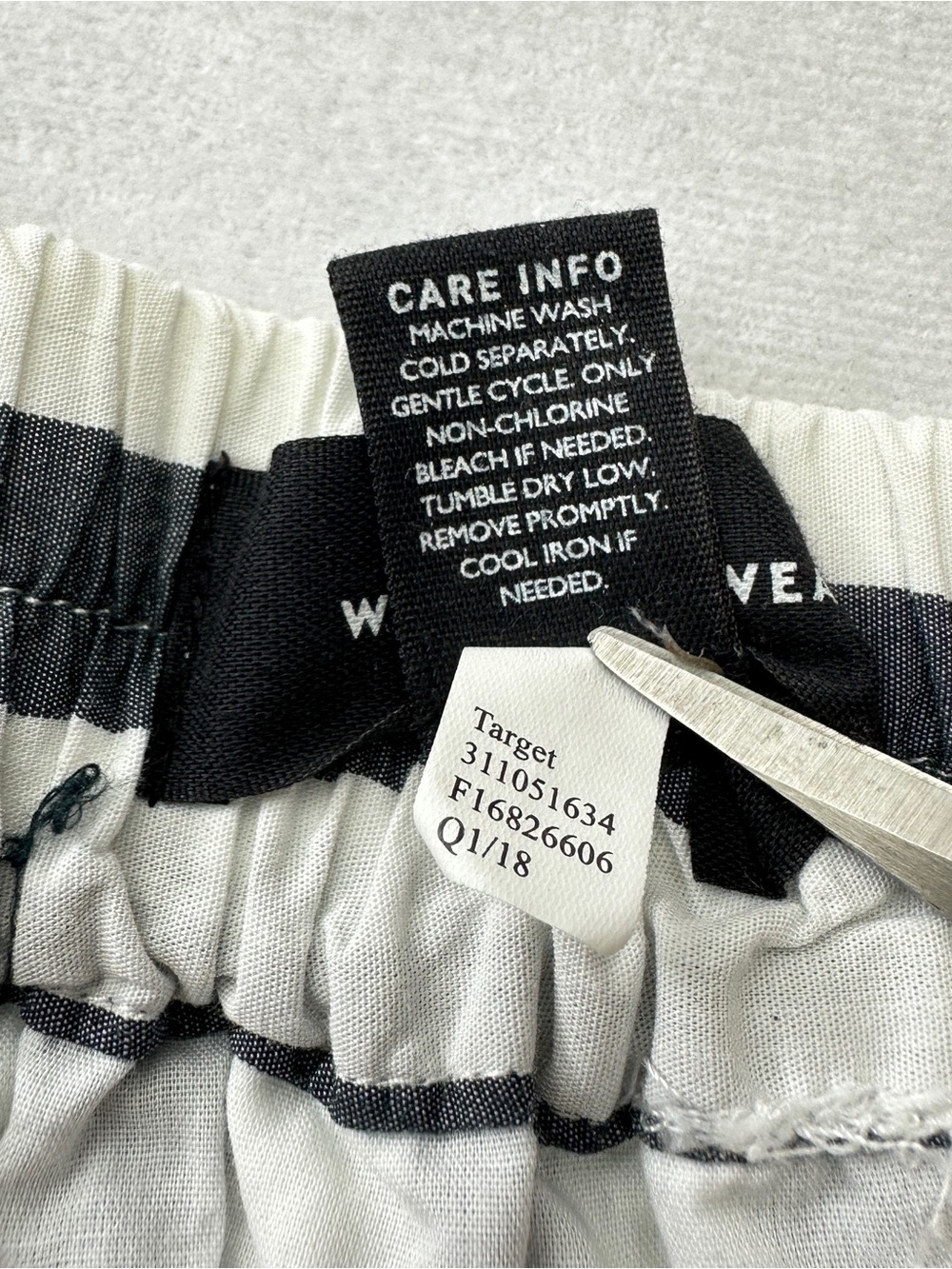 Who What Wear Striped Midi Skirt Pleated Ruffle Pockets Button Fly Beach 12 - Picture 8 of 11